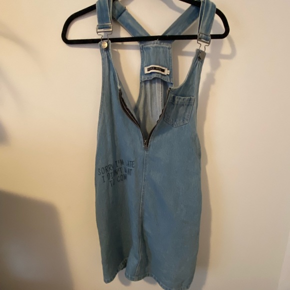 Denim overall dress - Picture 6 of 6